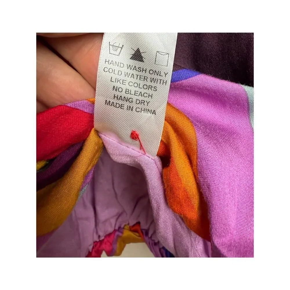 Karlie Mosaic Button Up Vneck Top NWT Sz. S - Picture 5 of 7